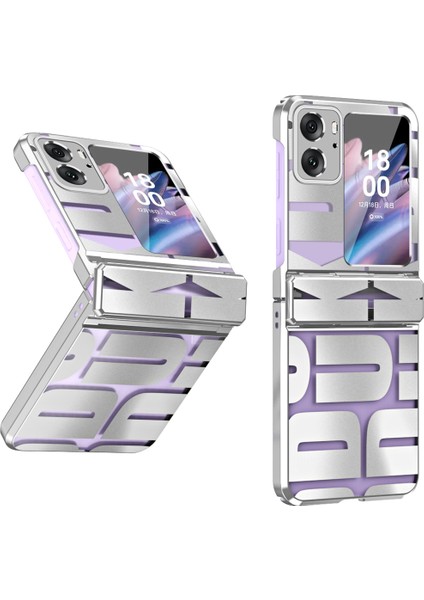 Oppo Find N2 Flip Için Sert Pc Menteşe Koruma Telefon Kılıfı Gümüş (Yurt Dışından)