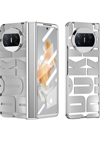 Huawei Mate X3 Için Sert Pc Menteşe Koruma Telefon Kılıfı Gümüş (Yurt Dışından)