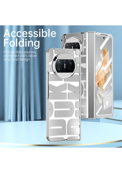 Huawei Mate X3 Için Sert Pc Menteşe Koruma Telefon Kılıfı Gümüş (Yurt Dışından) modelleri