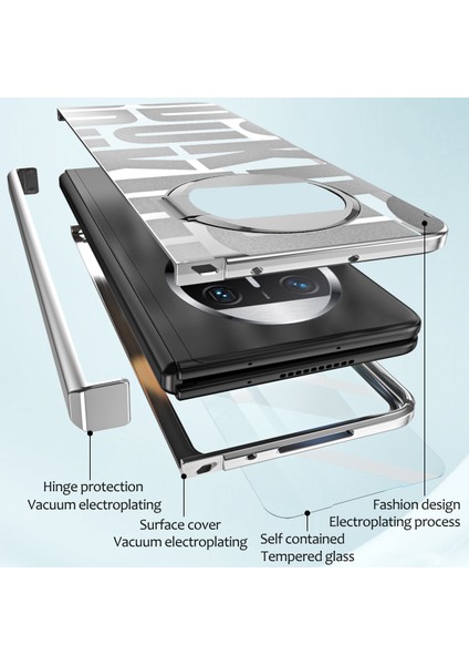 Huawei Mate X3 Için Sert Pc Menteşe Koruma Telefon Kılıfı Gümüş (Yurt Dışından) fırsatları