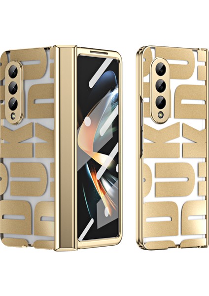 Samsung Galaxy Z Fold 4 5g Için Sert Pc Menteşe Koruma Telefon Kılıfı Altın (Yurt Dışından) fırsatları