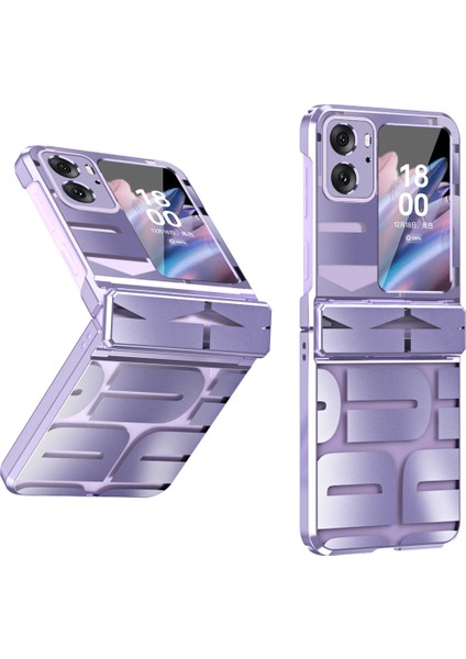 Oppo Find N2 Flip Için Sert Pc Menteşe Koruma Telefon Kılıfı Mor (Yurt Dışından)