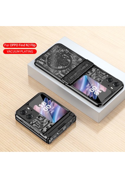 Oppo Find N2 Flip Için Şık Elektroliz Kaplama Sert Pc Telefon Kılıfı Siyah (Yurt Dışından) fiyatları