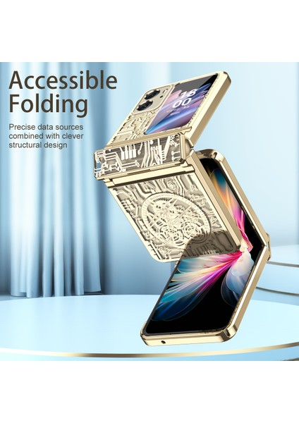 Oppo Find N2 Flip Için Şık Elektroliz Kaplama Sert Pc Telefon Kılıfı Siyah (Yurt Dışından) indirimleri