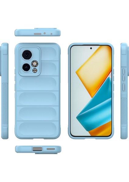 Honor 90 Gt Için Kaymaz Yumuşak Silikon Telefon Kılıfı - Mavi (Yurt Dışından)