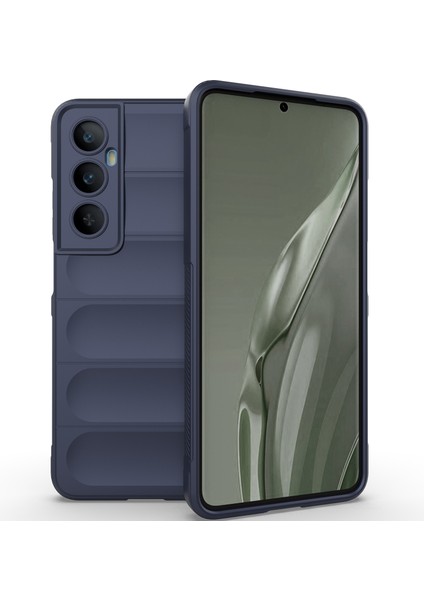 Realme C65 4g Için Kaymaz Yumuşak Silikon Telefon Kılıfı - Lacivert (Yurt Dışından)