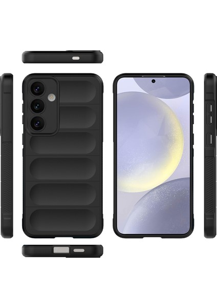 Samsung Galaxy S24 Için Kaymaz Yumuşak Silikon Telefon Kılıfı - Siyah (Yurt Dışından) modelleri