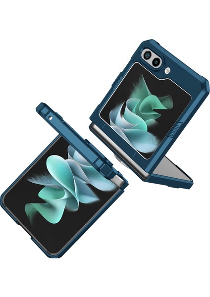 Samsung Galaxy Z Flip 5 Için Sert Pc Halka Tutucu Standı Katlanır Telefon Kılıfı Lacivert (Yurt Dışından) fırsatları