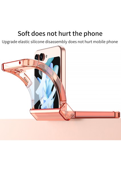 Samsung Galaxy Z Flip 5 Için Menteşe Korumalı Şeffaf Kılıf Telefon Kılıfı , Magsafe ile Uyumlu Gümüş (Yurt Dışından) fiyatları