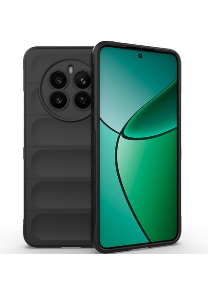 Realme 12+ Için Kaymaz Yumuşak Silikon Telefon Kılıfı - Siyah (Yurt Dışından) fiyatları