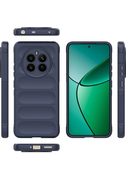 Realme 12+ Için Kaymaz Yumuşak Silikon Telefon Kılıfı - Lacivert (Yurt Dışından) fiyatları