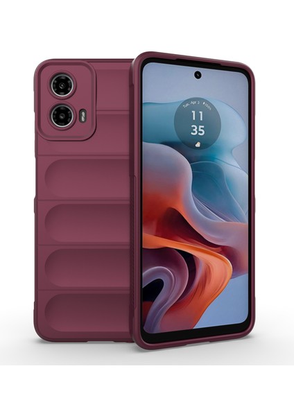 Motorola Moto G34 Için Kaymaz Yumuşak Silikon Telefon Kılıfı - Koyu Kırmızı (Yurt Dışından) fiyatları