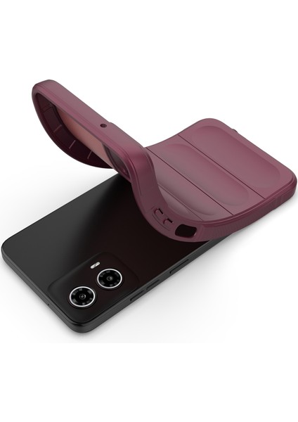 Motorola Moto G34 Için Kaymaz Yumuşak Silikon Telefon Kılıfı - Koyu Kırmızı (Yurt Dışından) fırsatları