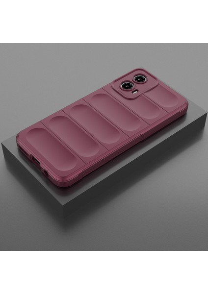 Motorola Moto G34 Için Kaymaz Yumuşak Silikon Telefon Kılıfı - Koyu Kırmızı (Yurt Dışından) indirimleri