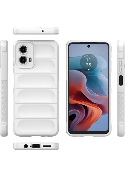 Motorola Moto G34 Için Kaymaz Yumuşak Silikon Telefon Kılıfı - Beyaz (Yurt Dışından) fiyatları