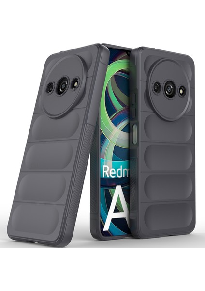 Xiaomi Redmi A3 Için Kaymaz Yumuşak Silikon Telefon Kılıfı - Koyu Gri (Yurt Dışından)