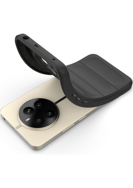 Realme 12+ Için Kaymaz Yumuşak Silikon Telefon Kılıfı - Siyah (Yurt Dışından) fırsatları