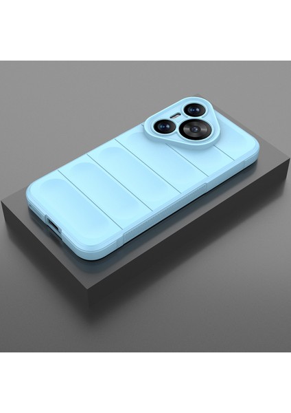 Huawei Pura 70 Için Kaymaz Yumuşak Silikon Telefon Kılıfı - Mavi (Yurt Dışından)