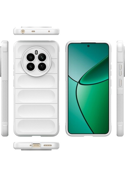 Realme 12+ Için Kaymaz Yumuşak Silikon Telefon Kılıfı - Beyaz (Yurt Dışından) fiyatları