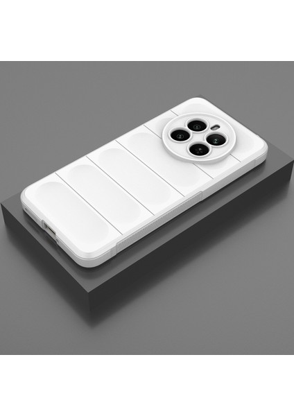 Realme 12+ Için Kaymaz Yumuşak Silikon Telefon Kılıfı - Beyaz (Yurt Dışından) modelleri