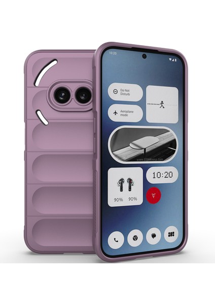 Nothing Phone 2A Için Kaymaz Yumuşak Silikon Telefon Kılıfı - Mor (Yurt Dışından)
