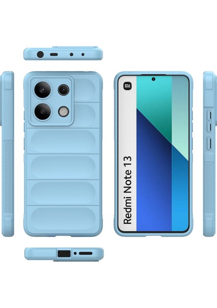 Xiaomi Redmi Note 13 4g Için Kaymaz Yumuşak Silikon Telefon Kılıfı - Mavi (Yurt Dışından) modelleri