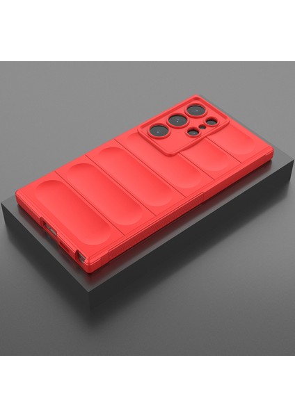 Samsung Galaxy S24 Ultra Için Kaymaz Yumuşak Silikon Telefon Kılıfı - Kırmızı (Yurt Dışından) indirimleri