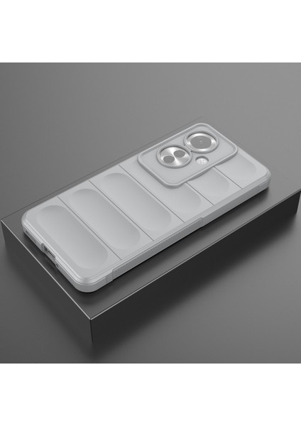 Oppo RENO11 F Için Kaymaz Yumuşak Silikon Telefon Kılıfı - Gri (Yurt Dışından) modelleri