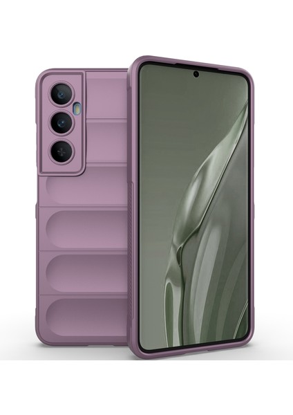 Realme C65 4g Için Kaymaz Yumuşak Silikon Telefon Kılıfı - Mor (Yurt Dışından)
