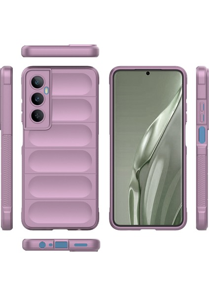 Realme C65 4g Için Kaymaz Yumuşak Silikon Telefon Kılıfı - Mor (Yurt Dışından)