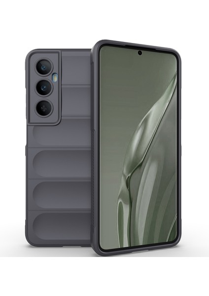 Realme C65 4g Için Kaymaz Yumuşak Silikon Telefon Kılıfı - Koyu Gri (Yurt Dışından)