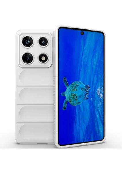 Infinix Note 30 Pro Için Kaymaz Yumuşak Silikon Telefon Kılıfı - Beyaz (Yurt Dışından)