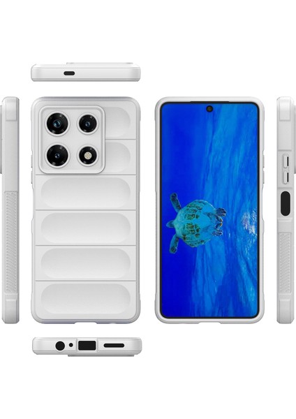 Infinix Note 30 Pro Için Kaymaz Yumuşak Silikon Telefon Kılıfı - Beyaz (Yurt Dışından) fiyatları