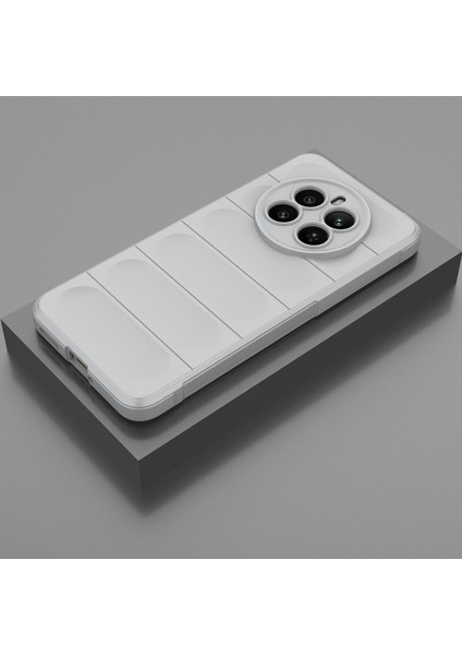 Realme 12+ Için Kaymaz Yumuşak Silikon Telefon Kılıfı - Gri (Yurt Dışından) modelleri