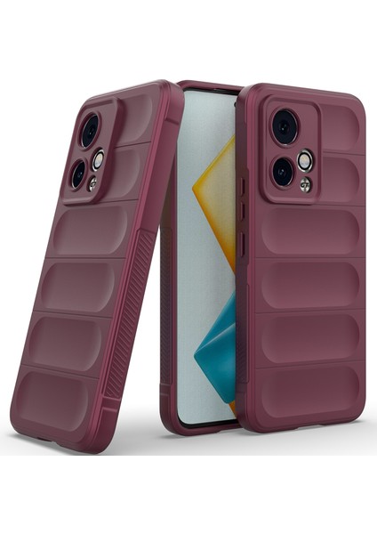 Honor 90 Gt Için Kaymaz Yumuşak Silikon Telefon Kılıfı - Koyu Kırmızı (Yurt Dışından)
