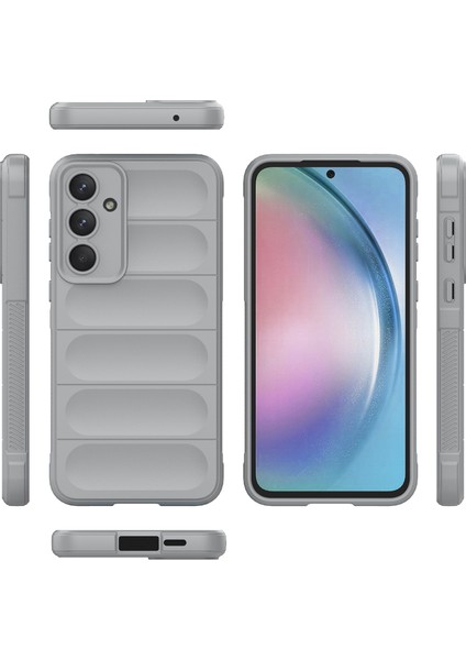 Samsung Galaxy A55 Için Kaymaz Yumuşak Silikon Telefon Kılıfı - Gri (Yurt Dışından) fiyatları