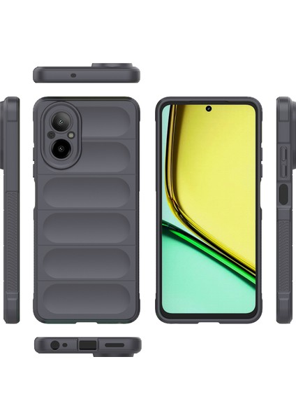 Realme C67 4g Için Kaymaz Yumuşak Silikon Telefon Kılıfı - Koyu Gri (Yurt Dışından) fiyatları