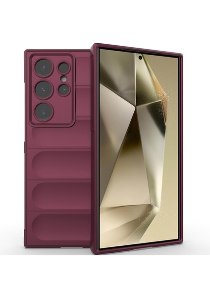 Samsung Galaxy S24 Ultra Için Kaymaz Yumuşak Silikon Telefon Kılıfı - Koyu Kırmızı (Yurt Dışından) fiyatları