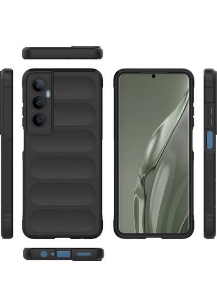Realme C65 4g Için Kaymaz Yumuşak Silikon Telefon Kılıfı - Siyah (Yurt Dışından)