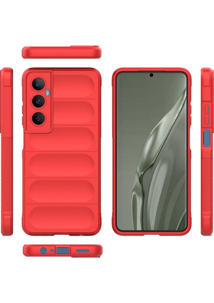 Realme C65 4g Için Kaymaz Yumuşak Silikon Telefon Kılıfı - Kırmızı (Yurt Dışından)