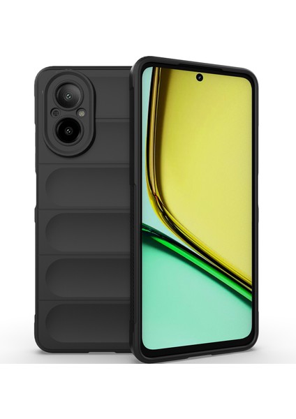 Realme C67 4g Için Kaymaz Yumuşak Silikon Telefon Kılıfı - Siyah (Yurt Dışından) fiyatları