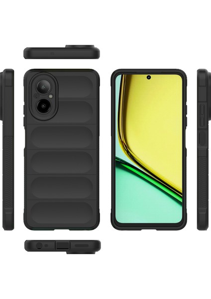 Realme C67 4g Için Kaymaz Yumuşak Silikon Telefon Kılıfı - Siyah (Yurt Dışından) modelleri