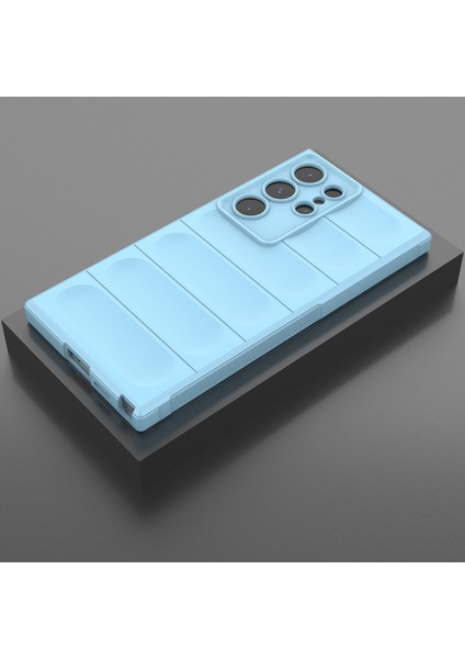 Samsung Galaxy S24 Ultra Için Kaymaz Yumuşak Silikon Telefon Kılıfı - Mavi (Yurt Dışından) indirimleri