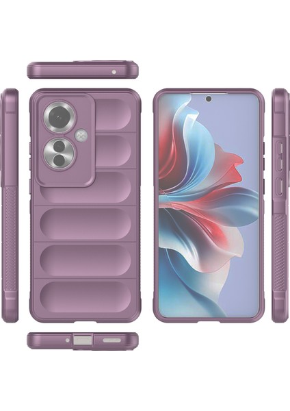 Oppo RENO11 F Için Kaymaz Yumuşak Silikon Telefon Kılıfı - Mor (Yurt Dışından) fiyatları