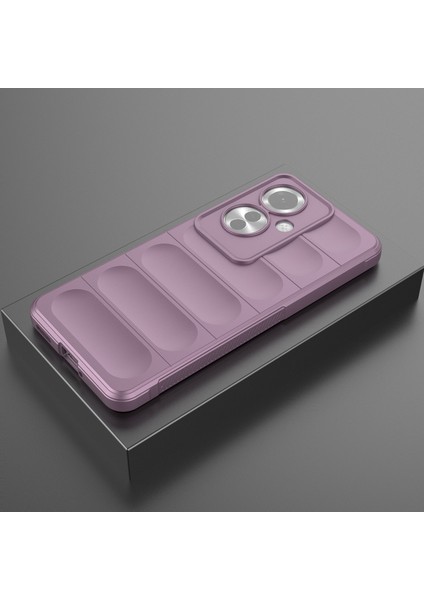 Oppo RENO11 F Için Kaymaz Yumuşak Silikon Telefon Kılıfı - Mor (Yurt Dışından) modelleri