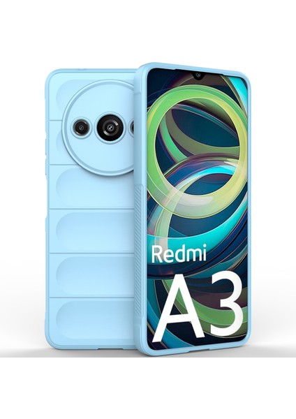 Xiaomi Redmi A3 Için Kaymaz Yumuşak Silikon Telefon Kılıfı - Mavi (Yurt Dışından) fiyatları