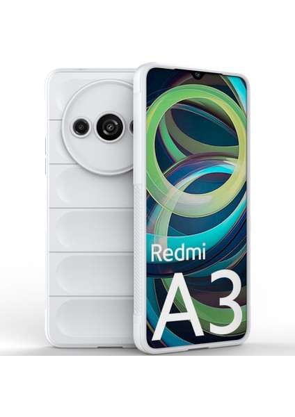 Xiaomi Redmi A3 Için Kaymaz Yumuşak Silikon Telefon Kılıfı - Beyaz (Yurt Dışından) fiyatları