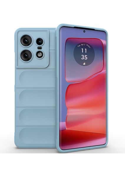 Motorola Edge 50 Pro Için Kaymaz Yumuşak Silikon Telefon Kılıfı - Mavi (Yurt Dışından) fiyatları