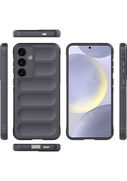 Samsung Galaxy S24+ Için Kaymaz Yumuşak Silikon Telefon Kılıfı - Koyu Gri (Yurt Dışından) fiyatları