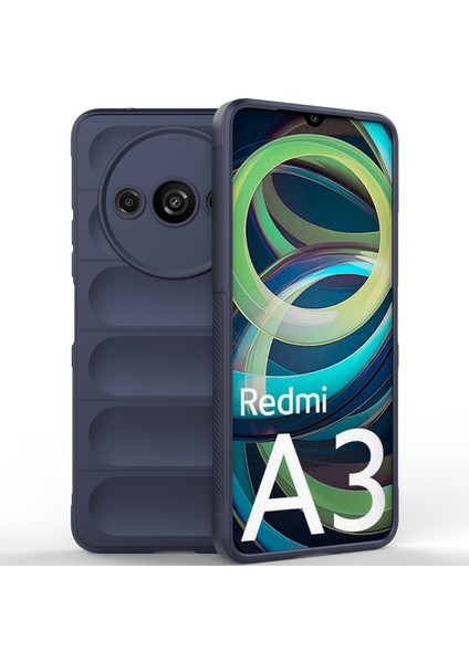 Xiaomi Redmi A3 Için Kaymaz Yumuşak Silikon Telefon Kılıfı - Lacivert (Yurt Dışından) fiyatları